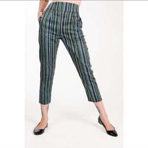 Pinup couture high waisted cropped trousers